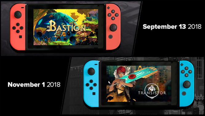 Bastion and Transistor Nintendo Switch