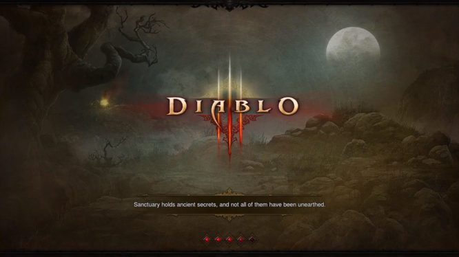 Diablo III Nintendo Switch Loading Screen