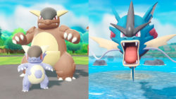 Pokemon Let's Go Mega Evolution Kangaskhan and Gyarados