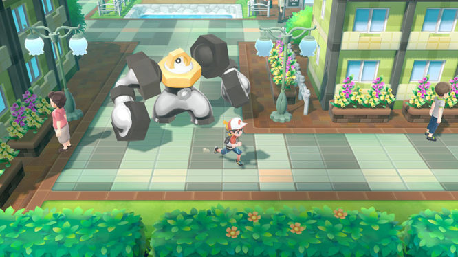 Melmetal following in Pokemon Let's Go