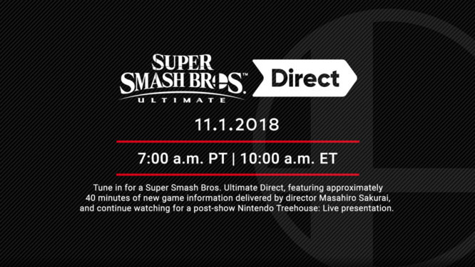 Super Smash Bros. Ultimate Direct November 2018