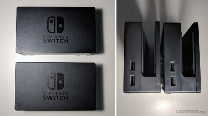 Fake Switch Dock External Comparison