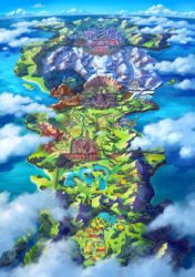 Pokemon Galar Region Map