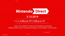 Nintendo Direct February 13th 2019