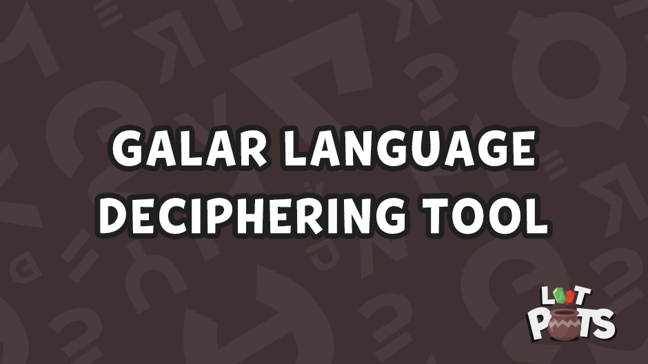 Pokemon Sword Shield Galar Language Deciphering Tool Lootpots
