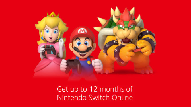 Get up to 12 months of Nintendo Switch Online