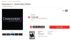 Darksiders II Nintendo Switch leak EB Games