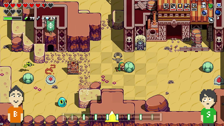 Cadence of Hyrule - First look at the game's UI