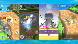 A series of screenshots from Pokemon Rumble Rush