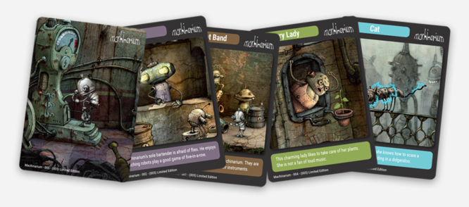 Machinarium trading cards