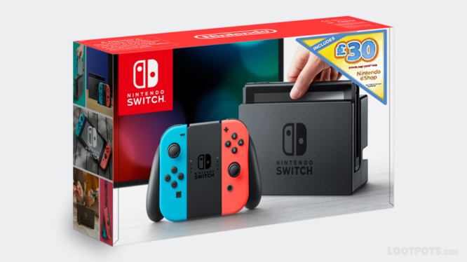 Nintendo Switch Console £30 eShop Bundle UK