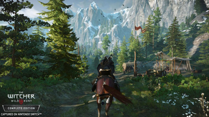 The Witcher 3: Wild Hunt running on Nintendo Switch