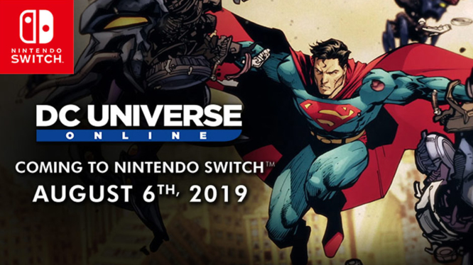 DC UNiverse Online Nintendo Switch release date banner