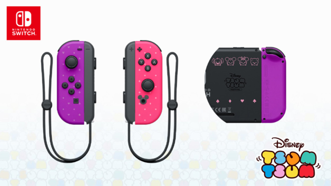 Nintendo Switch Disney Tsum Tsum Backplate (rear) and Joy-Con