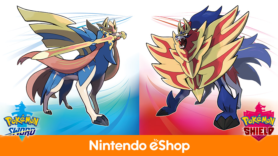 Pokemon Sword and Shield eShop listing file size Europe