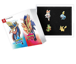 Pokemon Sword and Shield Pin Badge Set London Poke Center