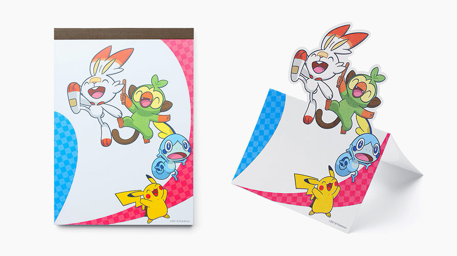 Pokemon Sword and Shield Memo Notepad Standing